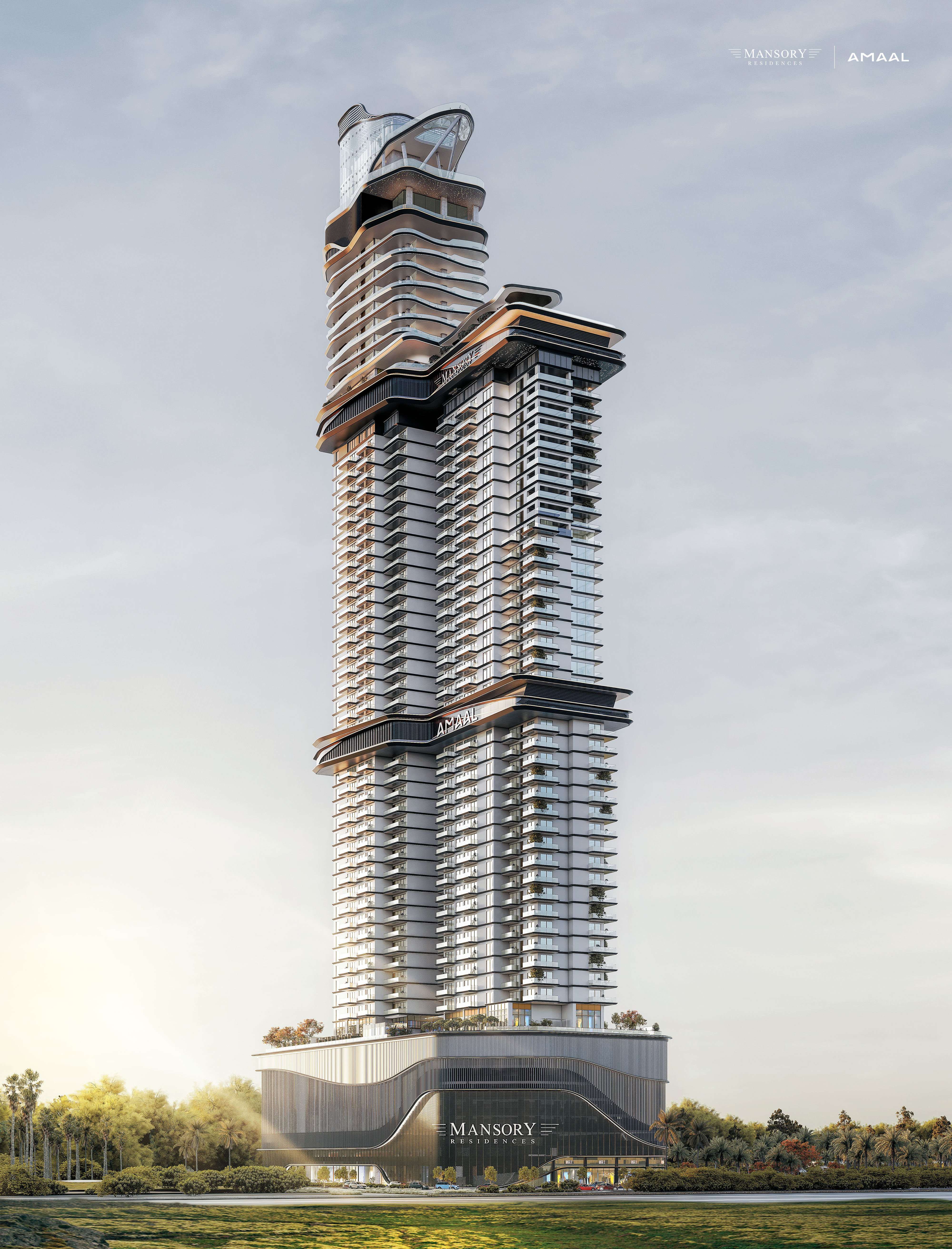 MANSORY Residences by Amaal architectural rendering